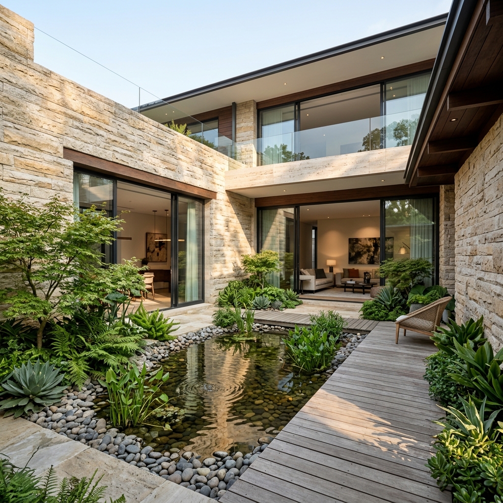 Stone Courtyard House Reveal